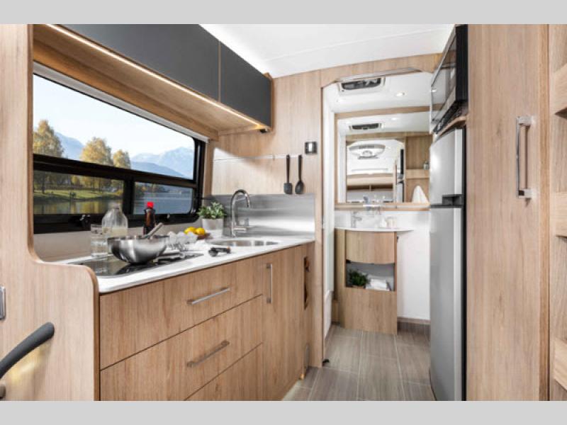 Wonder Class B+ Motorhome Review kitchen